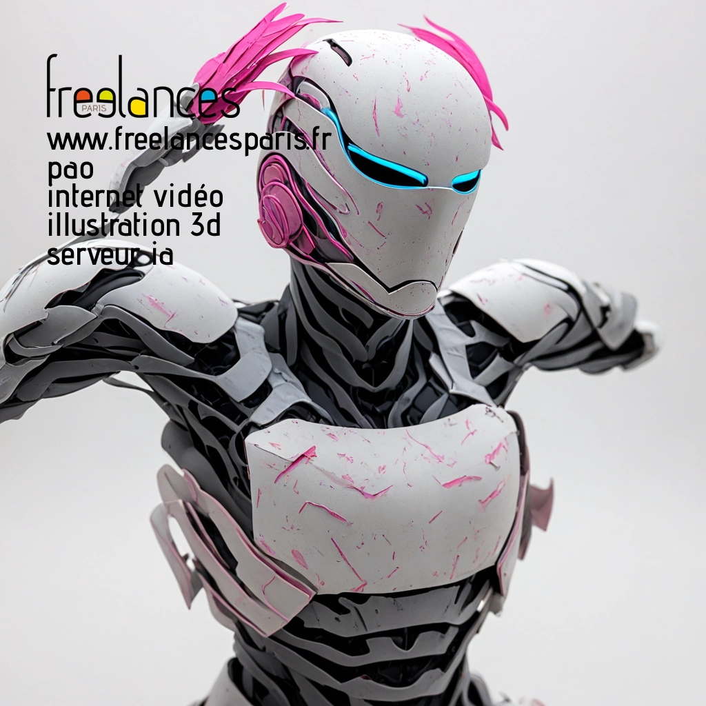 Pao mise en page internet vidéo illustration 3d serveur image IA générative AI freelance paris studio de création magazines BZUYKC50